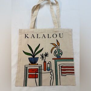 Kalalou Design Canvas Tote Bag NEW
